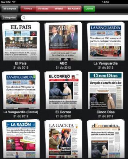 La prensa diaria en Kiosko y M&aacute;s.