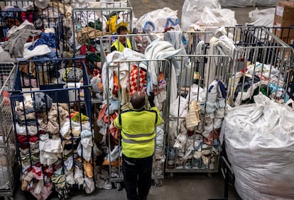 Planta de tratamiento textil de Koopera Mediterránea en Valencia. 