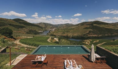 La piscina con vistas al Duero del Hotel & Quinta Ventozelo, en Ervedosa do Douro (Portugal).
