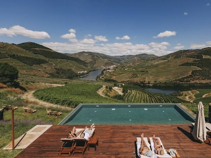 La piscina con vistas al Duero del Hotel & Quinta Ventozelo, en Ervedosa do Douro (Portugal).