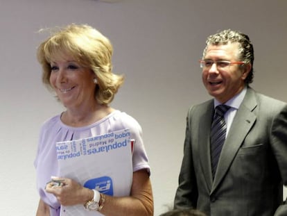 Esperanza Aguirre y Francisco Granados, en octubre de 2011.