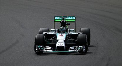 Nico Rosberg en su Mercedes.