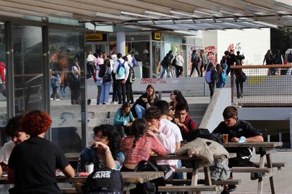 Estudiantes en el campus de Bellaterra de la UAB.