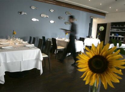 Comedor de El Campero, restaurante de José Melero, en la localidad gaditana de Barbate.