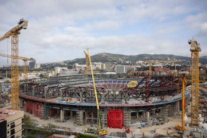 Obras del Camp Nou.