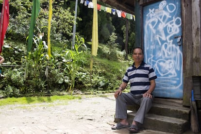 Phursa Tsuring Sherpa, padre de Passang, ha sido testigo de los cambios en su territorio tras prohibir el uso de pesticidas en Sikkim hace ya más de una década.