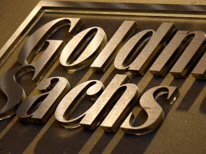 Logo de Goldman Sachs en unas oficinas del banco