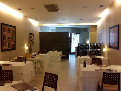 Imagen del comedor principal del restaurante Maralba en Almansa (Albacete) que ha conseguido su primera estrella Michelin.