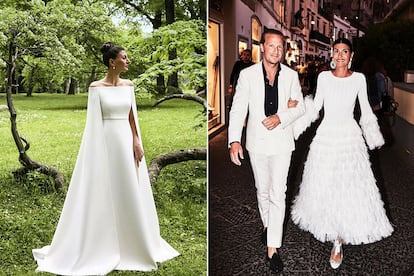 Giovanna Battaglia, editora de moda

La polifactica italiana contrajo matrimonio con Oscar Englebert en la boda ms 'instagrameable' de los ltimos tiempos. Capri fue el escenario de una especie de editorial de moda en el que hubo espacio para globos de colores, lluvias de ptalos y estilismos a cargo de los mejores dise?adores. En la imagen luce vestido con capa de Valentino y dise?o con flecos de Azzedine Ala?a.