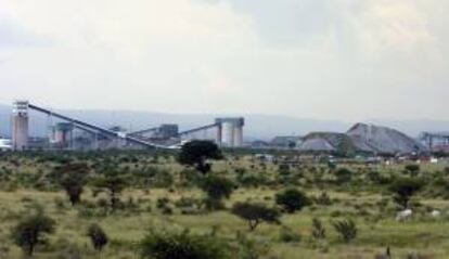 Mina de Lonmin Platinum, en la Provincia Noroeste de Sudáfrica. EFE/Archivo