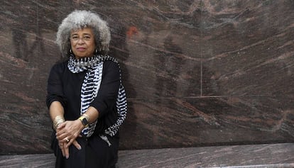 Angela Davis, al CCCB, amb motiu de la conferència 'La revolució avui'.