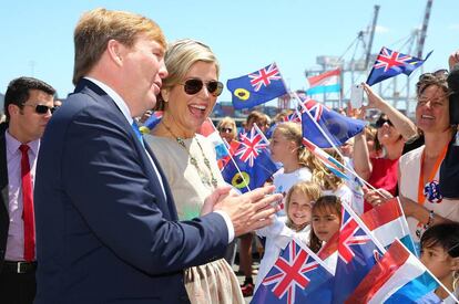 Guillermo y Máxima de Holanda, el pasado 1 de noviembre, el primer día de su viaje de Estado por Australia y Nueva Zelanda.