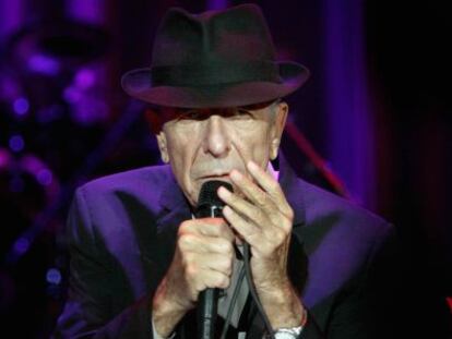 El llegendari Leonard Cohen, en un concert a Barcelona el 2009.