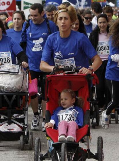 Participantes en la Carrera de la Mujer.