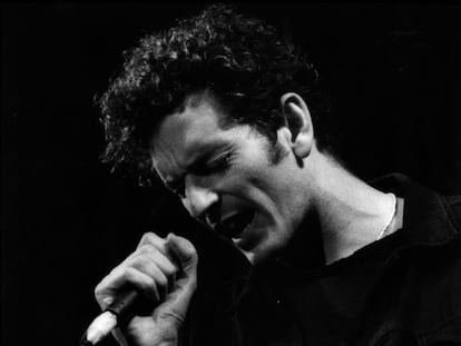 El cantante Carles Sabater miembro del grupo Sau, el 26 de octubre de 1991.