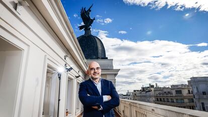 Carlos Núñez, presidente y consejero delegado de Prisa Media, en su despacho de Gran Vía.