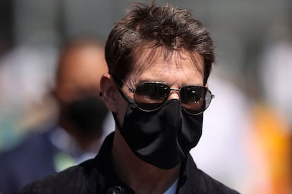 Tom Cruise, durante el Gran Premio de Fórmula 1 de Silverstone, en Reino Unido, el pasado julio.