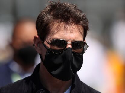 Tom Cruise, durante el Gran Premio de Fórmula 1 de Silverstone, en Reino Unido, el pasado julio.