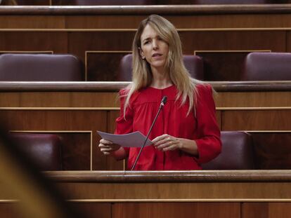 La exportavoz del PP, Cayetana Álvarez de Toledo, durante una de sus intervenciones en el Congreso.