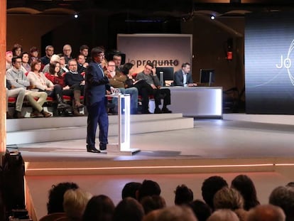 Puigdemont, durante el programa 'Jo pregunto'.