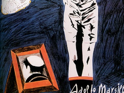 Cartel de <i>El arquitecto y el emperador de Asiria</i> de Arrabal (1977)