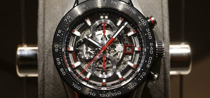 Un reloj Carrera de TAG Heuer, uno de sus modelos m&aacute;s populares.