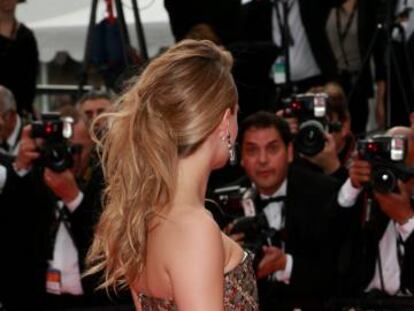 Una joven actriz en el Festival de Cannes de 2014.