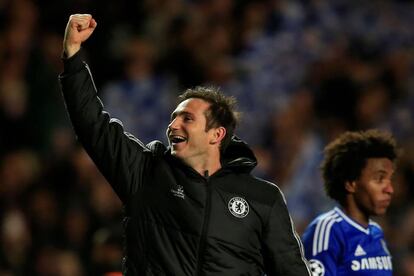 Frank Lampard, tras un partido con el Chelsea en abril de 2014.