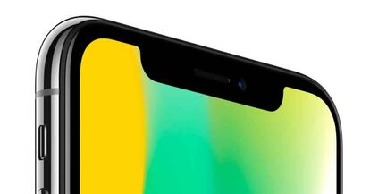 El "notch" de la pantalla del iPhone X estará presente seguramente en los nuevos modelos