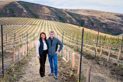 Ana y Jesús Martínez Bujanda, propietarios de Bodegas Valdemar.