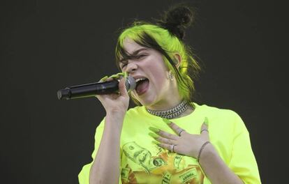 Billie Eilish, en una actuación en Austin el pasado 5 de octubre.