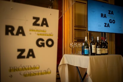 Detail of some of the wines served during the event.