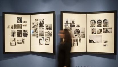 Una quarantena de fotografies de Ricard Sans de Dalí i Gala, tal com s'exposen al castell de Púbol.