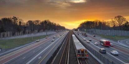 Tramo de la autopista I-66, en Virginia del Norte (EE UU).