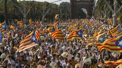 Manifestació de la Diada a Barcelona.