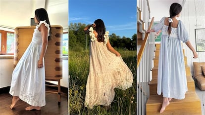 Algunos vestidos de la firma gallega Nïn.