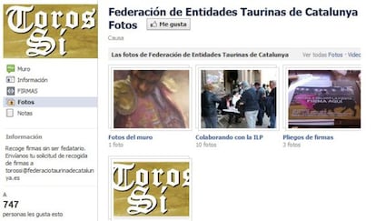 Página de Facebook de la federación impulsora de la ILP en la que se invitaba a recoger firmas sin ser federatario (Izquierda).