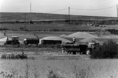 Una explotación agraria en Ávila en una imagen de archivo.