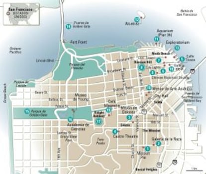 Mapa de San Francisco.
