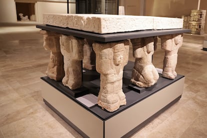 Pieces on display in the Gran Museo de Chichén Itzá in the Yucatán.