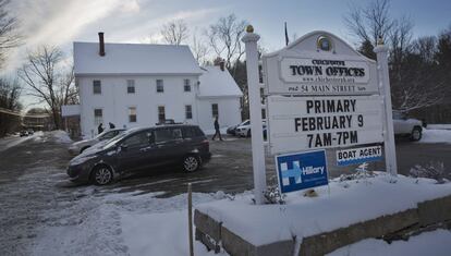 Sede de votación en New Hampshire.