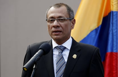 Jorge Glas en Bogotá, en 2015.