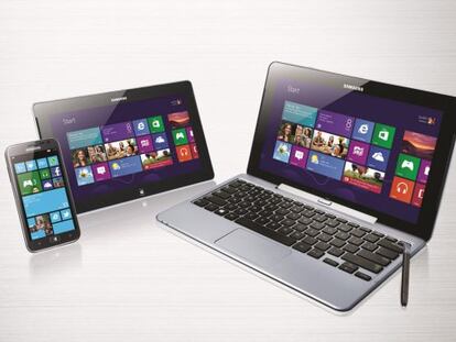 M&oacute;viles y tabletas de Samsung con sistema Windows 8.
