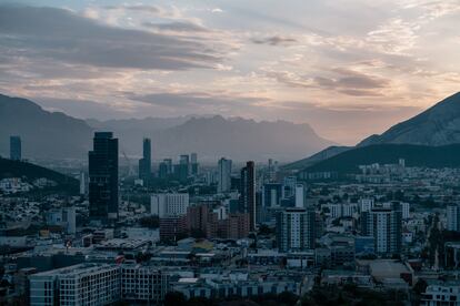 Vista aérea de Monterrey, Nuevo León, en 2019.