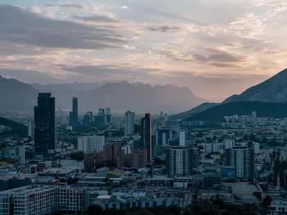 Vista aérea de Monterrey, Nuevo León, en 2019.