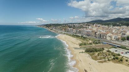 Playa de la Musclera, en Arenys de Mar.