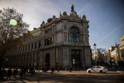 Fachada del Banco de España.