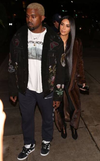 Kim Kardashian y Kanye West.