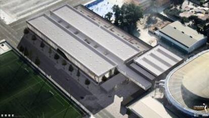 Imagen de cómo será L'Alqueria del Basket, que ha empezado a construir Valencia Basket.