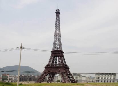 El barrio residencial de Tiandu Cheng pretende ser una copia de París.